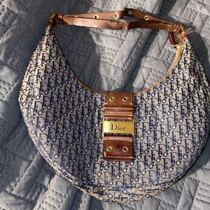 VINTAGE CHRISTIAN DIOR MOON SHOULDER BAG